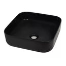 Basin Glazed Ceramic Black