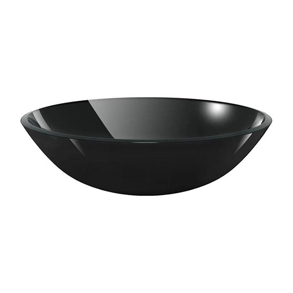Basin Tempered Glass 42 Cm Black