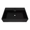 Basin With Faucet Hole Ceramic Black