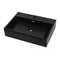 Basin With Faucet Hole Ceramic Black