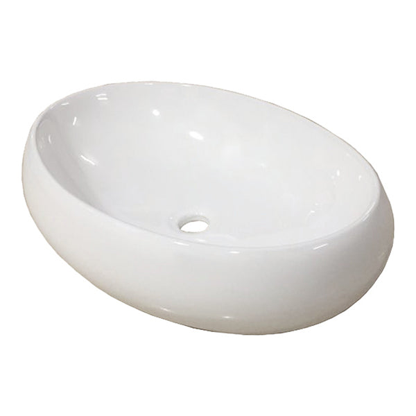 600 X 400 X 155 Mm Bathroom Oval Above Counter Ceramic Wash Basin