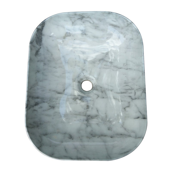 Vanity Ceramic Basin Bathroom Rectangle Art Marble Counter Bench Top