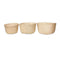 3 Piece Foldable Seagrass Baskets Natural