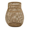 Wide Wavy Seagrass Basket Natural 37X37X51Cm