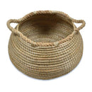 Round Low Mendong Basket With Handles Natural 58Cm