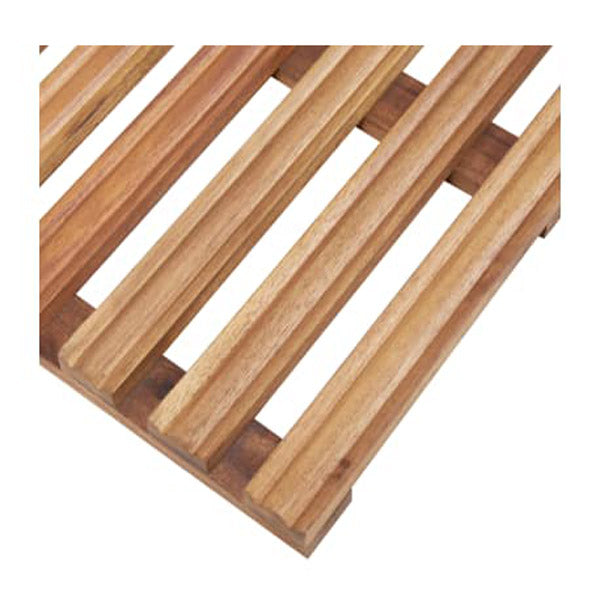 Bath Mats 2 Pcs Solid Acacia Wood 56X37 Cm