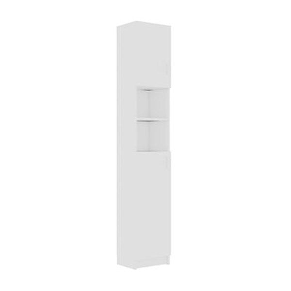 Bathroom Cabinet White 190 Cm Chipboard