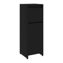 Bathroom Cabinet Black 30X30X95 Cm Chipboard