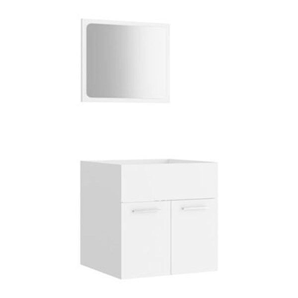 2 Piece Bathroom Furniture Set Chipboard 410X385X460 Mm