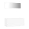 2 Piece Bathroom Furniture Set White Chipboard 1000X385X450 Mm