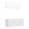 2 Piece Bathroom Furniture Set White Chipboard 1000X385X460 Mm