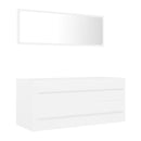 2 Piece Bathroom Furniture Set Chipboard 1000X385X480 Mm
