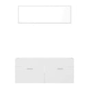 2 Piece Bathroom Furniture Set White Chipboard 1000X385X460 Mm