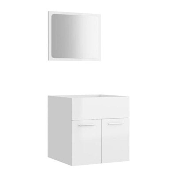 2 Piece Bathroom Furniture Set Chipboard 410X385X460 Mm