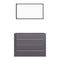 2 Piece Bathroom Furniture Set High Gloss Grey Chipboard 60 Cm