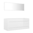 2 Piece Bathroom Furniture Set Chipboard 1000X385X480 Mm