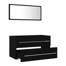 2 Piece Bathroom Furniture Set 80Cm Chipboard