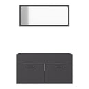 2 Piece Bathroom Furniture Set Chipboard 80Cm