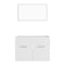 2 Piece Bathroom Furniture Set White Chipboard 600X385X460 Mm