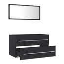 2 Piece Bathroom Furniture Set 80Cm Chipboard