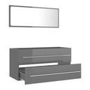 2 Piece Bathroom Furniture Set 90Cm Chipboard