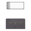 2 Piece Bathroom Furniture Set Chipboard 80Cm