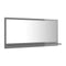 Bathroom Mirror High Gloss Grey 90Cm Chipboard