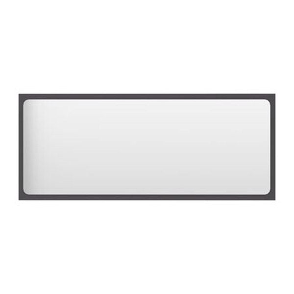 Bathroom Mirror Grey 1000X15X370 Mm Chipboard