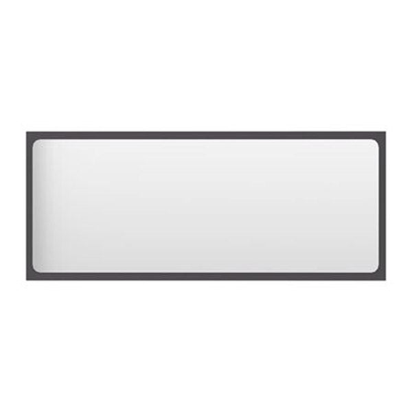 Bathroom Mirror Grey 1000X15X370 Mm Chipboard