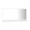Bathroom Mirror High Gloss White 800X105X370 Mm Chipboard
