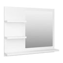 Bathroom Mirror White 600X105X450 Mm Chipboard