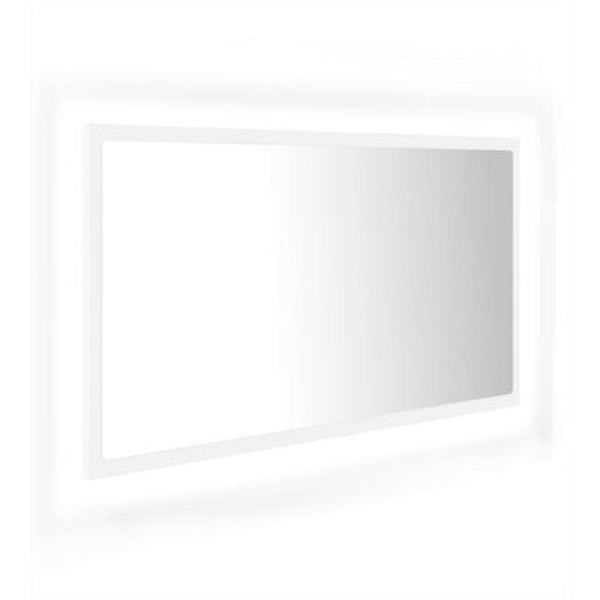 Led Bathroom Mirror White 900X85X370 Mm Chipboard