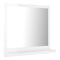 Bathroom Mirror High Gloss White 400X105X370 Mm Chipboard
