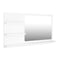 Bathroom Mirror White 900X105X450 Mm Chipboard