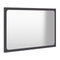 Bathroom Mirror Grey 600X15X370 Mm Chipboard