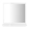 Bathroom Mirror High Gloss White 400X105X370 Mm Chipboard