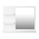 Bathroom Mirror White 600X105X450 Mm Chipboard