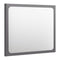 Bathroom Mirror High Gloss Grey 40 Cm Chipboard