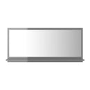 Bathroom Mirror High Gloss Grey 90Cm Chipboard