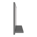 Bathroom Mirror High Gloss Grey 60Cm Chipboard