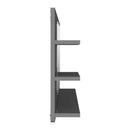 Bathroom Mirror High Gloss Grey 900X105X450 Mm Chipboard