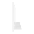 Bathroom Mirror High Gloss White 90Cm Chipboard
