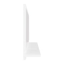 Bathroom Mirror High Gloss White 800X105X370 Mm Chipboard