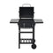 Charcoal Fueled Bbq Grill With Bottom Shelf Black