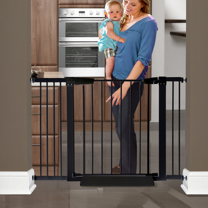 Baby Kids Pet Safety Security Gate Stair Barrier Doors Extension Panels 30Cm Bk