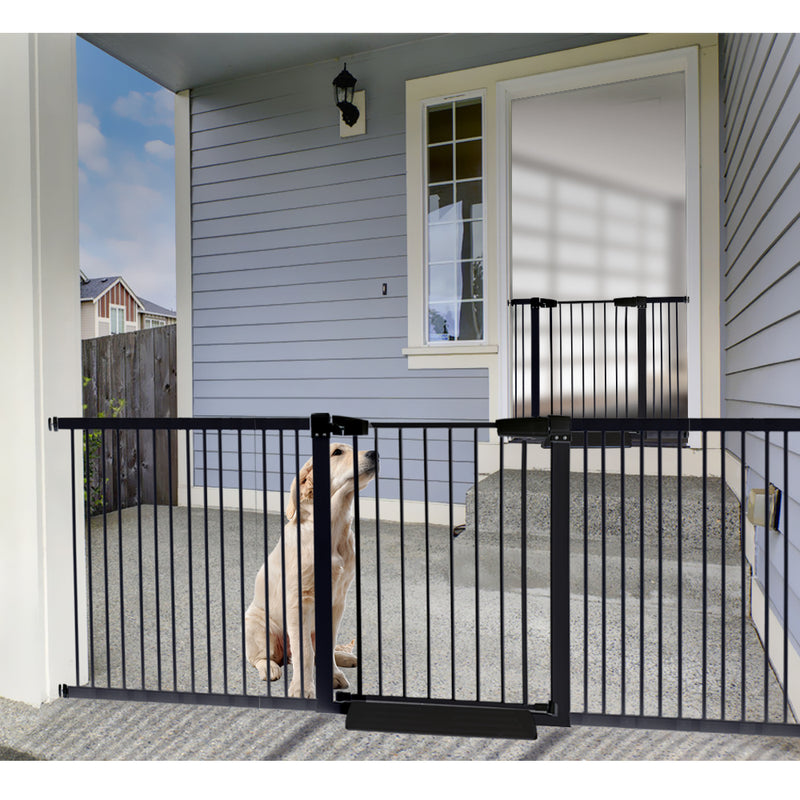 Baby Kids Pet Safety Security Gate Stair Barrier Doors Extension Panels 30Cm Bk