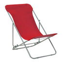 Folding Beach Chairs 2 Pcs Steel And Oxford Fabric Red