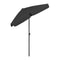 Beach Umbrella Black 180X120 Cm