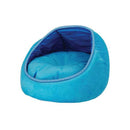 Cat Bed Fleece Blue Monaco Lounge Couch Cave Plush Cushion Pet