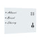 Wall Mounted Magnetic Dry Erase Whiteboard Glass